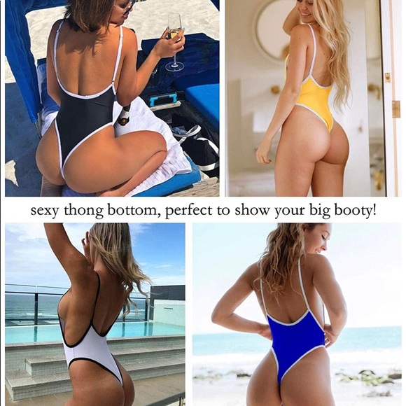 Sexy One Piece Cheeky Bathing suit - Picture 4 of 4